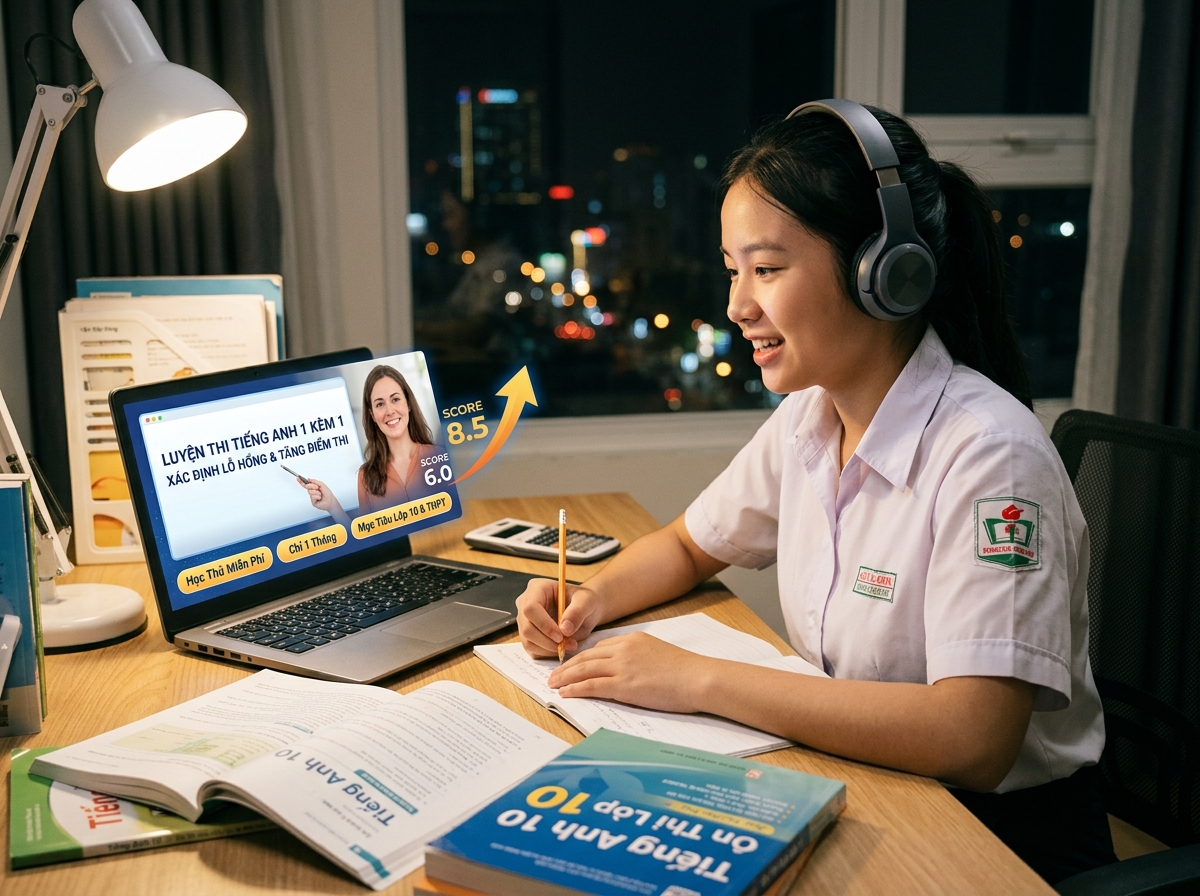 Luyện thi ĐGNL online cùng giáo viên 1 kèm 1 tại Antoree